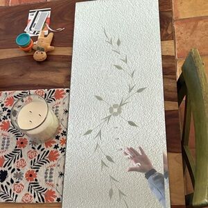 Elegant Floral Mirror Wall Decor